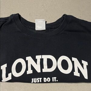 Nike Black London Tee with White and Orange Accents